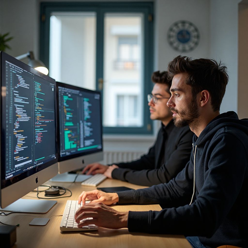 I fondatori nel primo ufficio